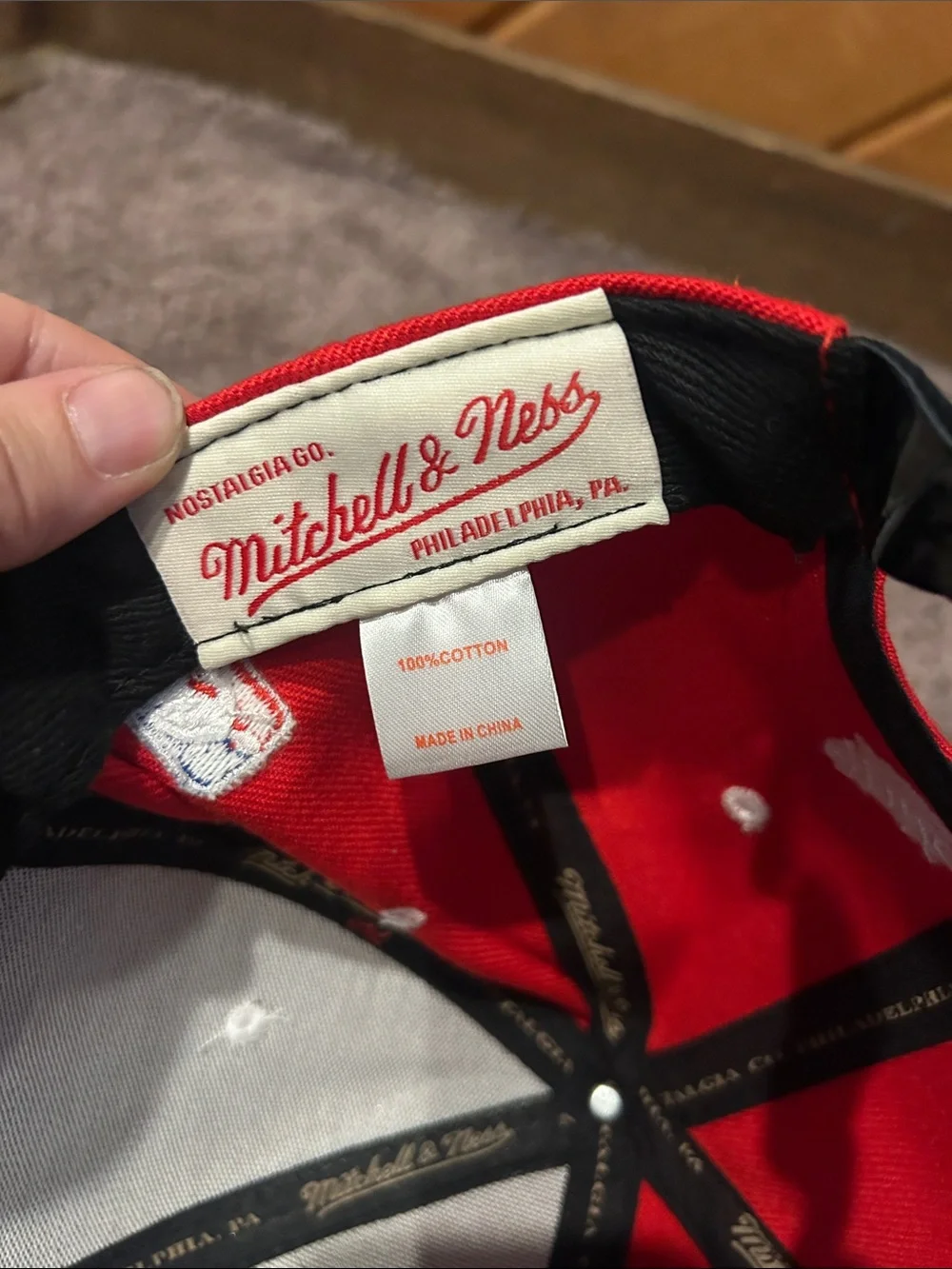 Mitchell & Ness vintage RARE 1990s Chicago Bulls Michael Jordan flat brim hat